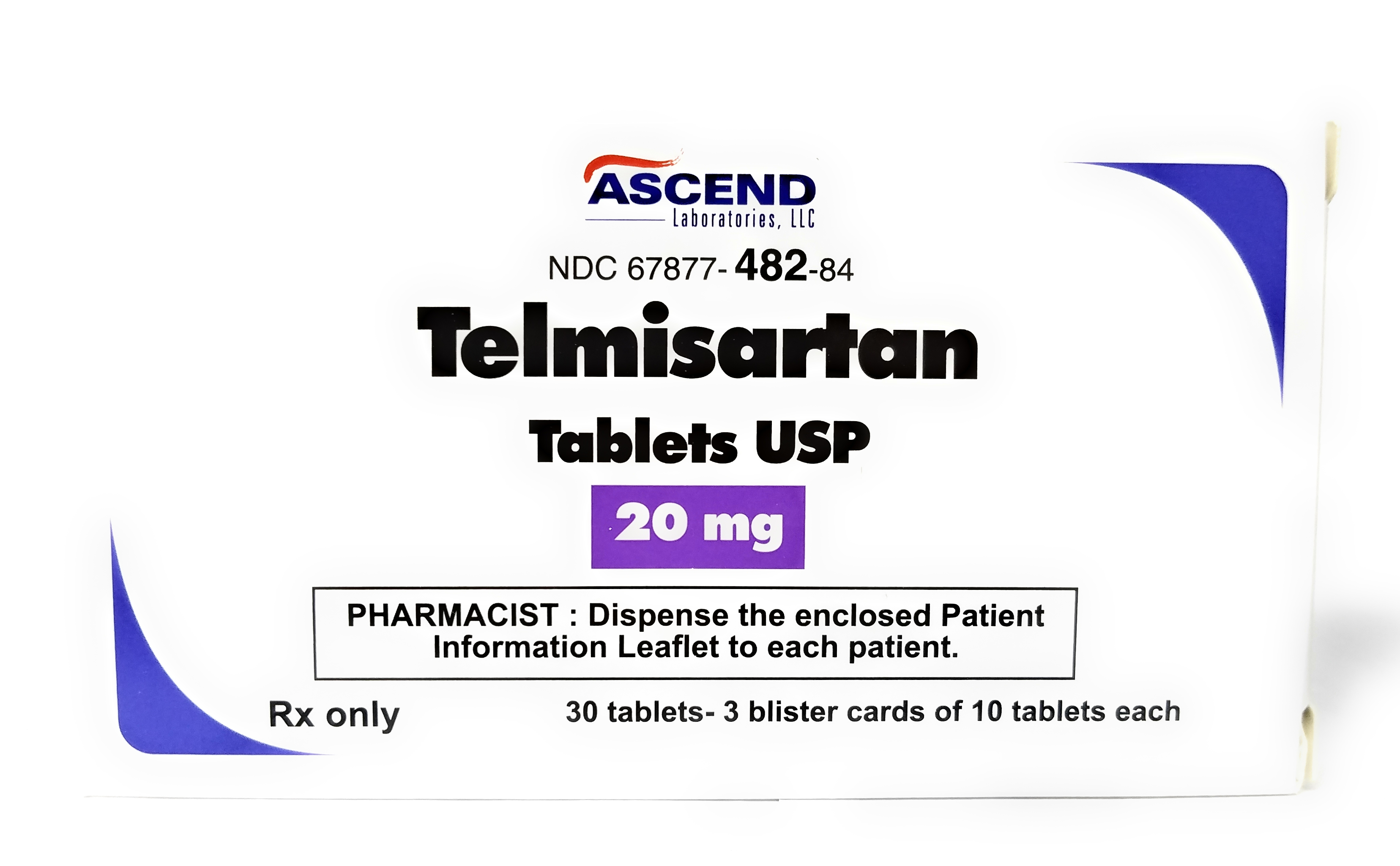 Image of Telmisartan 20 mg 30 Count Bottle