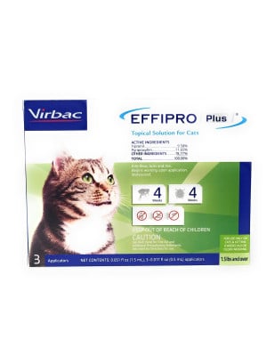 Image of Effipro Plus Topical Solution for Cats and Kittens 8 Weeks and Older 3 Doses