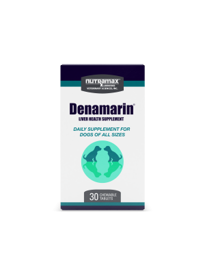 Image of Nutramax Denamarin Liver Health Supplement for Dogs, With S-Adenosylmethionine (SAMe) and Silybin, 30 Chewable Tablets