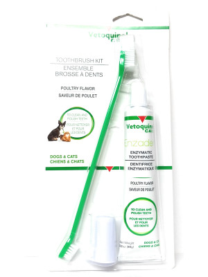 Image of Enzadent Toothbrush, Toothpaste, and Fingerbrush for Dogs and Cats