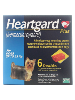 Image of Heartgard Plus for Dogs Up to 25 lbs, 6 Doses