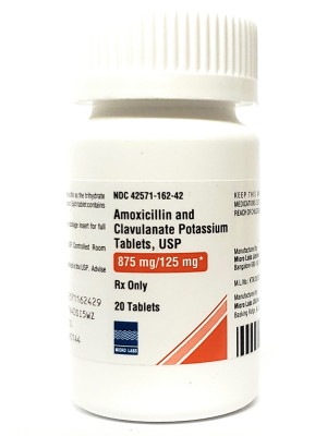 Image of Amoxicillin with Clavulinic Acid 875/125 mg 20 Count