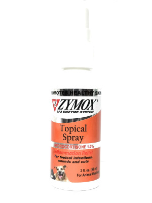Image of Zymox Topical Spray with Hydrocortisone -2 oz bottle