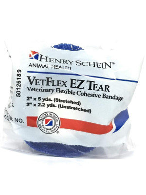 Image of VetFlex EZ Tear Cohesive Bandages 2 in (Blue)