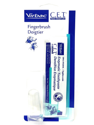 CET Finger Toothbrush with Poultry Toothpaste