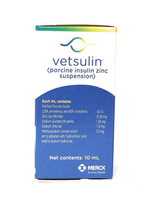 Vetsulin Insulin U-40, 10 mL Vial