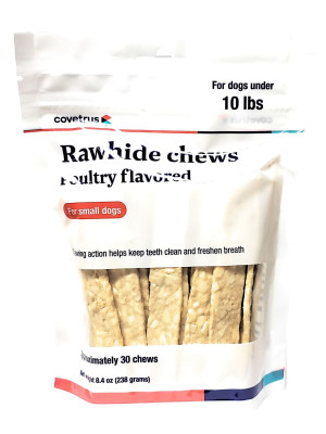 Rawhide Chews (Formerly Enzy Chews) For Dogs Under 10lbs 30 Count 