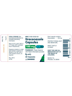 Image of Itraconazole 100mg Per Capsules