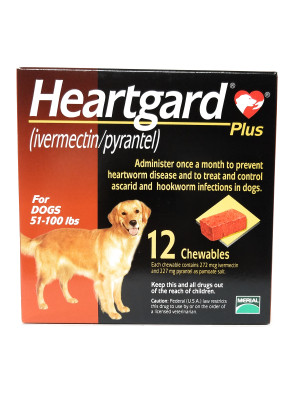 Image of Heartgard Plus for Dogs 50-100 lbs, 12 Doses