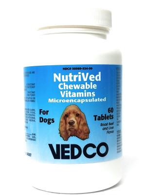 Image of NutriVed Chewable Vitamins for Dogs 60 Tablets