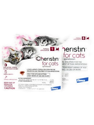 Image of Cheristin Topical Flea Treatment for Cats Over 1.8 lbs