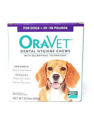 Image of Oravet Dental Chews Medium 25-50 lbs 14 Count