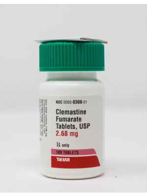 Clemastine Fumarate Antihistamine 2.68mg Single Count