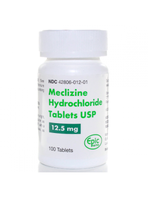 Image of Meclizine Tablets 25 mg 100 Count Bottle