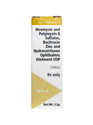 Image of Neo Poly Bac with Hydrocortisone Opthalmic Ointment 3.5 gm tube