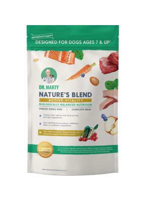 Image of Dr. Marty Nature's Blend Freeze Dried Raw Dog Food for Senior Dogs Active Vitality