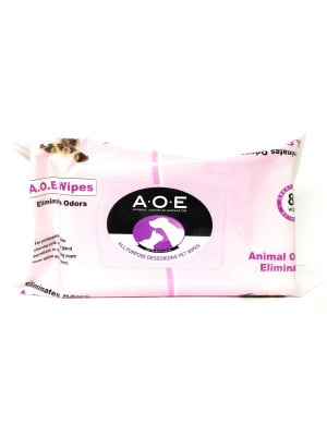 Image of AOE or Animal Odor Eliminator Deodorizing Wipes 80 wipes